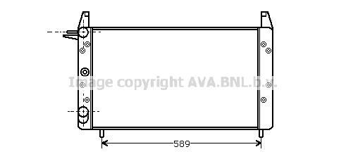 Radiateur moteur (Radiateur de refroidissement) AVA Deutschland GmbH FT2068