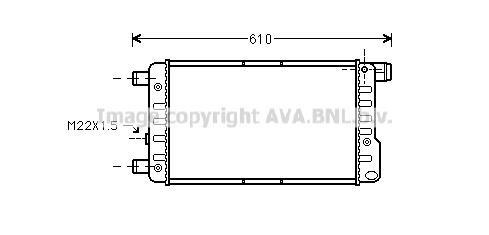 Radiateur moteur (Radiateur de refroidissement) AVA Deutschland GmbH FT2115