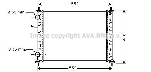 Radiateur moteur (Radiateur de refroidissement) AVA Deutschland GmbH FT2229
