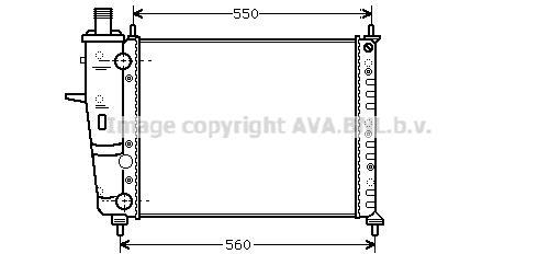 Radiateur moteur (Radiateur de refroidissement) AVA Deutschland GmbH FT2233
