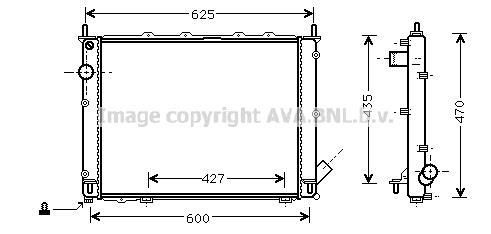 Radiateur moteur (Radiateur de refroidissement) AVA Deutschland GmbH FT2234