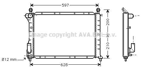 Radiateur moteur (Radiateur de refroidissement) AVA Deutschland GmbH FT2235