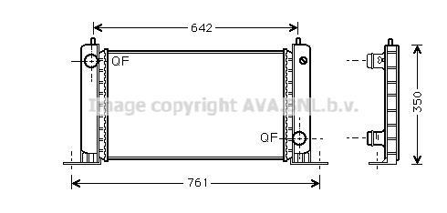 Radiateur moteur (Radiateur de refroidissement) AVA Deutschland GmbH FT2243