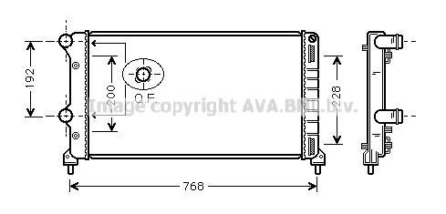 Radiateur moteur (Radiateur de refroidissement) AVA Deutschland GmbH FT2250