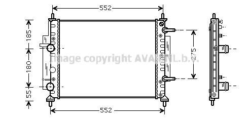 Radiateur moteur (Radiateur de refroidissement) AVA Deutschland GmbH FT2260