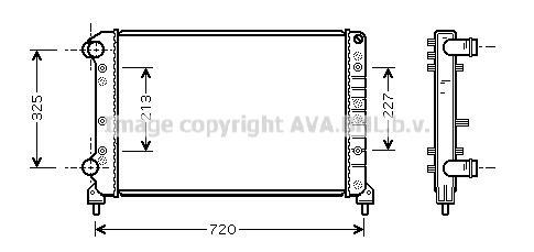 Radiateur moteur (Radiateur de refroidissement) AVA Deutschland GmbH ref. FT2261