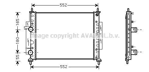 Radiateur moteur (Radiateur de refroidissement) AVA Deutschland GmbH FT2268