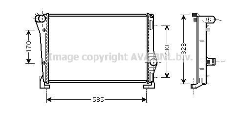 Radiateur moteur (Radiateur de refroidissement) AVA Deutschland GmbH FT2279