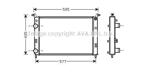 Radiateur moteur (Radiateur de refroidissement) AVA Deutschland GmbH FT2316
