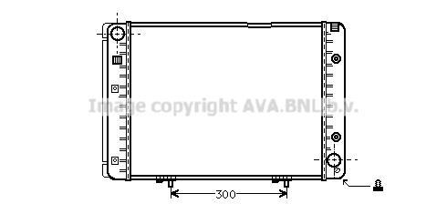 Radiateur moteur (Radiateur de refroidissement) AVA Deutschland GmbH MS2082
