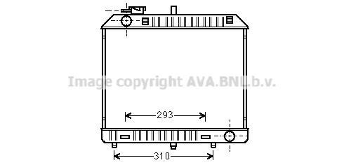 Radiateur moteur (Radiateur de refroidissement) AVA Deutschland GmbH MS2127