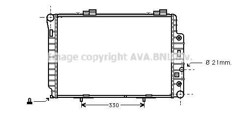 Radiateur moteur (Radiateur de refroidissement) AVA Deutschland GmbH MS2147