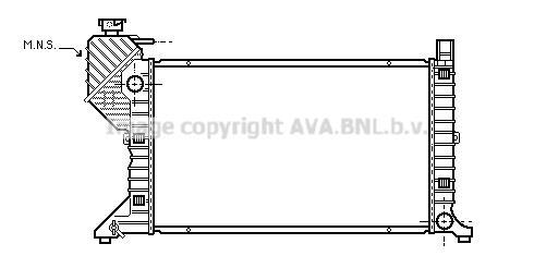 Radiateur moteur (Radiateur de refroidissement) AVA Deutschland GmbH ref. MS2183