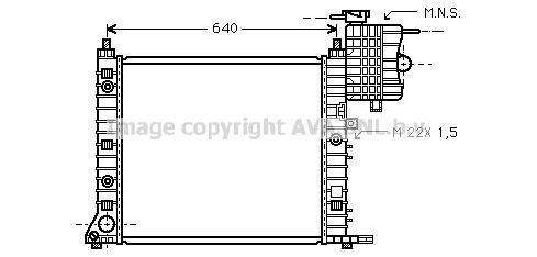 Radiateur moteur (Radiateur de refroidissement) AVA Deutschland GmbH MS2216