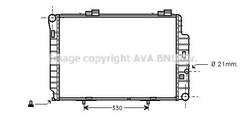 Radiateur moteur (Radiateur de refroidissement) AVA Deutschland GmbH MS2234