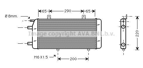 Radiateur moteur (Radiateur de refroidissement) AVA Deutschland GmbH MS2259