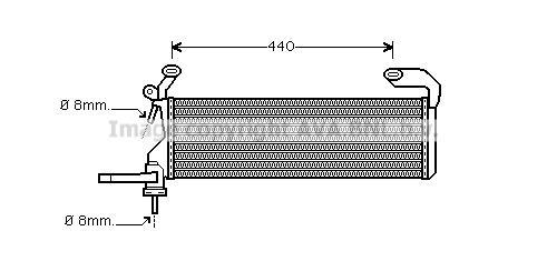 Radiateur moteur (Radiateur de refroidissement) AVA Deutschland GmbH MS2322
