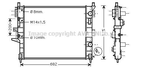 Radiateur moteur (Radiateur de refroidissement) AVA Deutschland GmbH MS2331