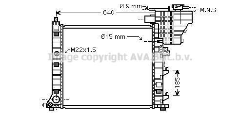 Radiateur moteur (Radiateur de refroidissement) AVA Deutschland GmbH MS2335