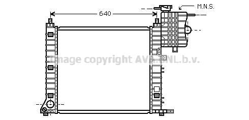 Radiateur moteur (Radiateur de refroidissement) AVA Deutschland GmbH MS2349