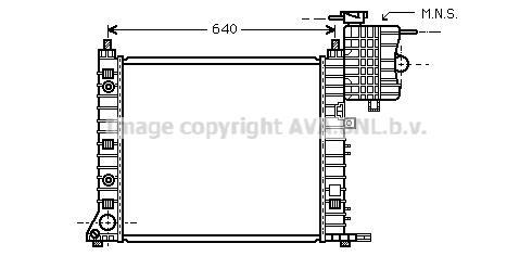 Radiateur moteur (Radiateur de refroidissement) AVA Deutschland GmbH MS2350