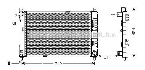 Radiateur moteur (Radiateur de refroidissement) AVA Deutschland GmbH MS2378