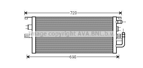 Radiateur moteur (Radiateur de refroidissement) AVA Deutschland GmbH MS2479