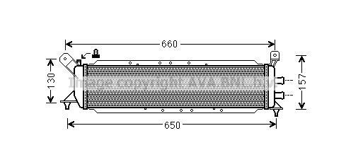 Radiateur moteur (Radiateur de refroidissement) AVA Deutschland GmbH MS2482