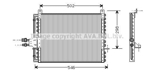 Condenseur, climatisation (Radiateur de climatisation) AVA Deutschland GmbH ref. MS5206