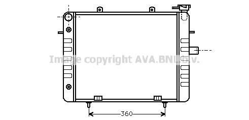Radiateur moteur (Radiateur de refroidissement) AVA Deutschland GmbH OL2037