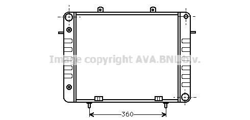Radiateur moteur (Radiateur de refroidissement) AVA Deutschland GmbH OL2039