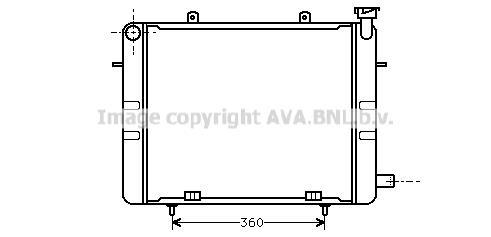 Radiateur moteur (Radiateur de refroidissement) AVA Deutschland GmbH OL2041