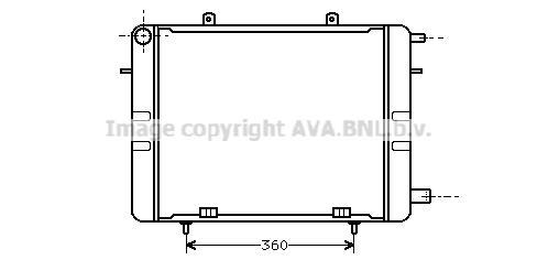 Radiateur moteur (Radiateur de refroidissement) AVA Deutschland GmbH OL2042