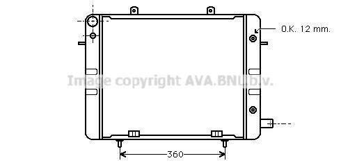 Radiateur moteur (Radiateur de refroidissement) AVA Deutschland GmbH OL2045