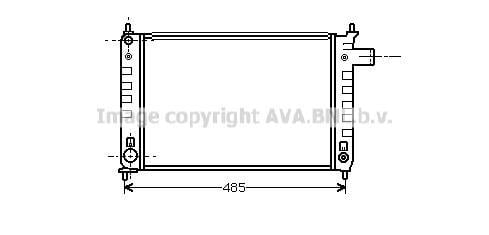 Radiateur moteur (Radiateur de refroidissement) AVA Deutschland GmbH OL2046