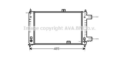 Radiateur moteur (Radiateur de refroidissement) AVA Deutschland GmbH OL2047