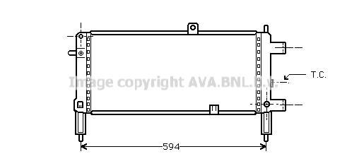 Radiateur moteur (Radiateur de refroidissement) AVA Deutschland GmbH OL2053