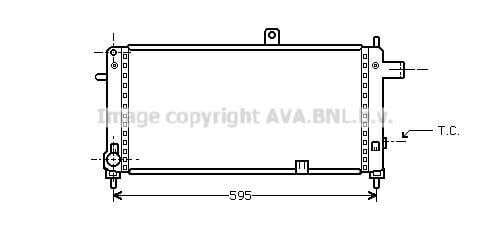 Radiateur moteur (Radiateur de refroidissement) AVA Deutschland GmbH OL2054