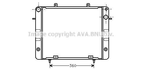 Radiateur moteur (Radiateur de refroidissement) AVA Deutschland GmbH OL2056