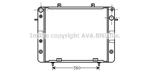 Radiateur moteur (Radiateur de refroidissement) AVA Deutschland GmbH OL2057