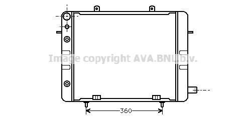 Radiateur moteur (Radiateur de refroidissement) AVA Deutschland GmbH OL2058