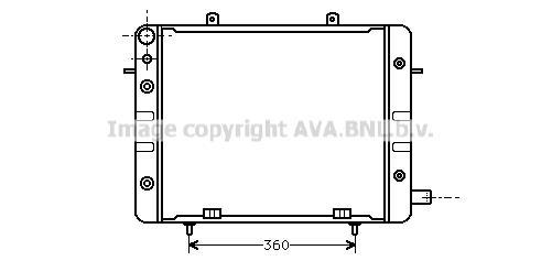 Radiateur moteur (Radiateur de refroidissement) AVA Deutschland GmbH OL2059