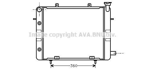 Radiateur moteur (Radiateur de refroidissement) AVA Deutschland GmbH OL2060