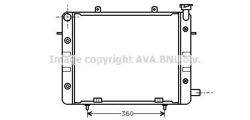 Radiateur moteur (Radiateur de refroidissement) AVA Deutschland GmbH OL2061