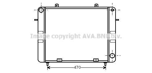 Radiateur moteur (Radiateur de refroidissement) AVA Deutschland GmbH OL2070