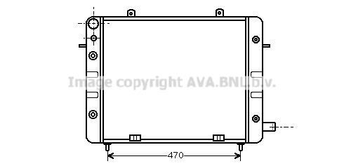 Radiateur moteur (Radiateur de refroidissement) AVA Deutschland GmbH OL2071