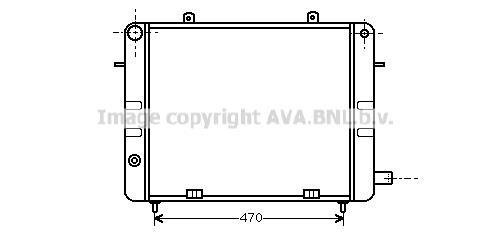Radiateur moteur (Radiateur de refroidissement) AVA Deutschland GmbH OL2073