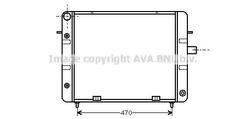 Radiateur moteur (Radiateur de refroidissement) AVA Deutschland GmbH OL2080
