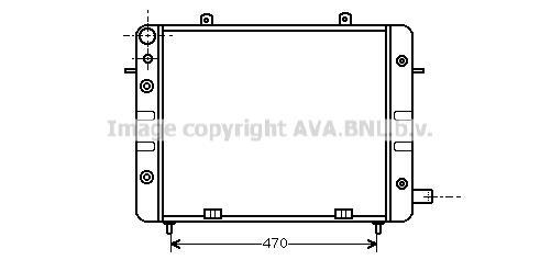 Radiateur moteur (Radiateur de refroidissement) AVA Deutschland GmbH OL2084