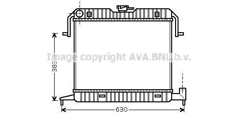 Radiateur moteur (Radiateur de refroidissement) AVA Deutschland GmbH OL2087